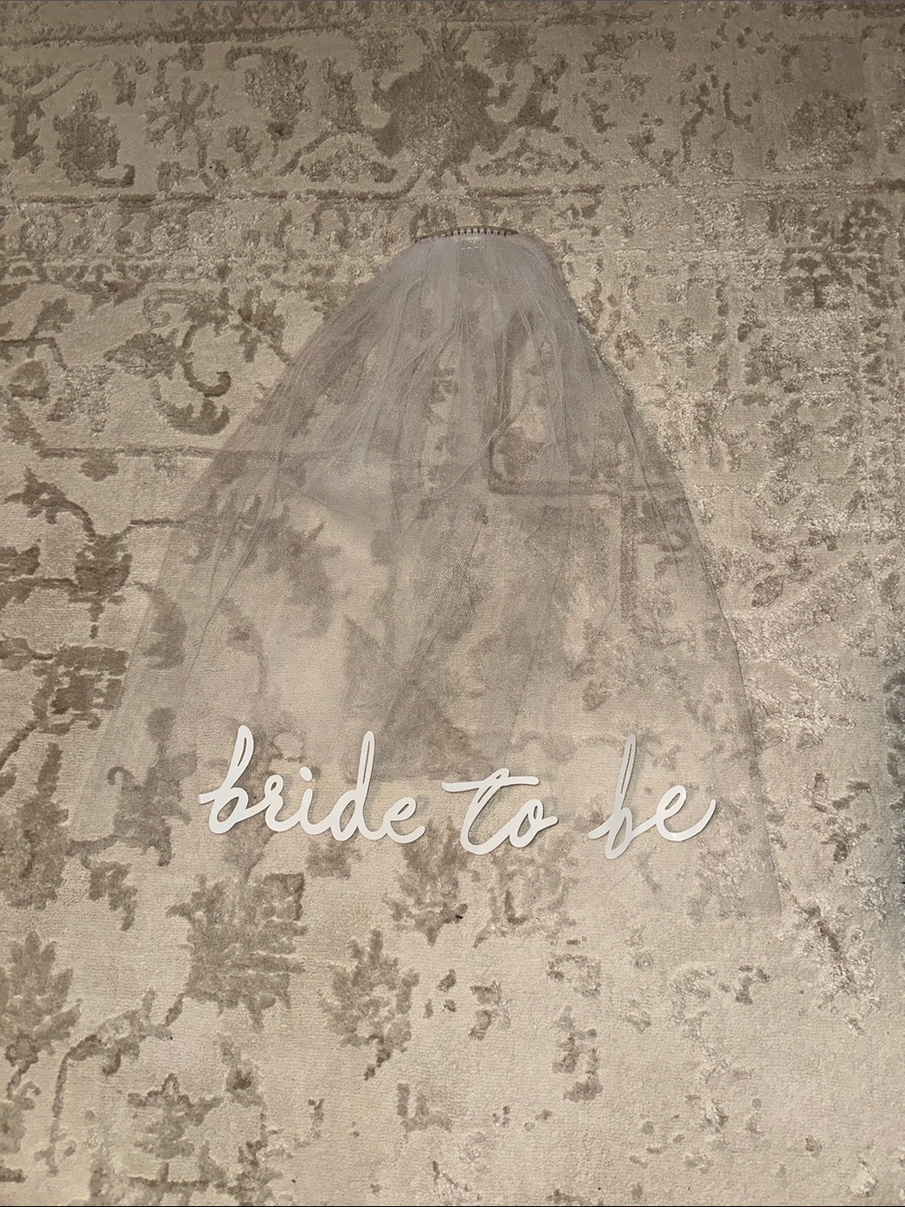 Target White 'Bride to Be' Veil Hair Accessory